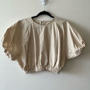 OAK & FORT Poplin Crop Top size M